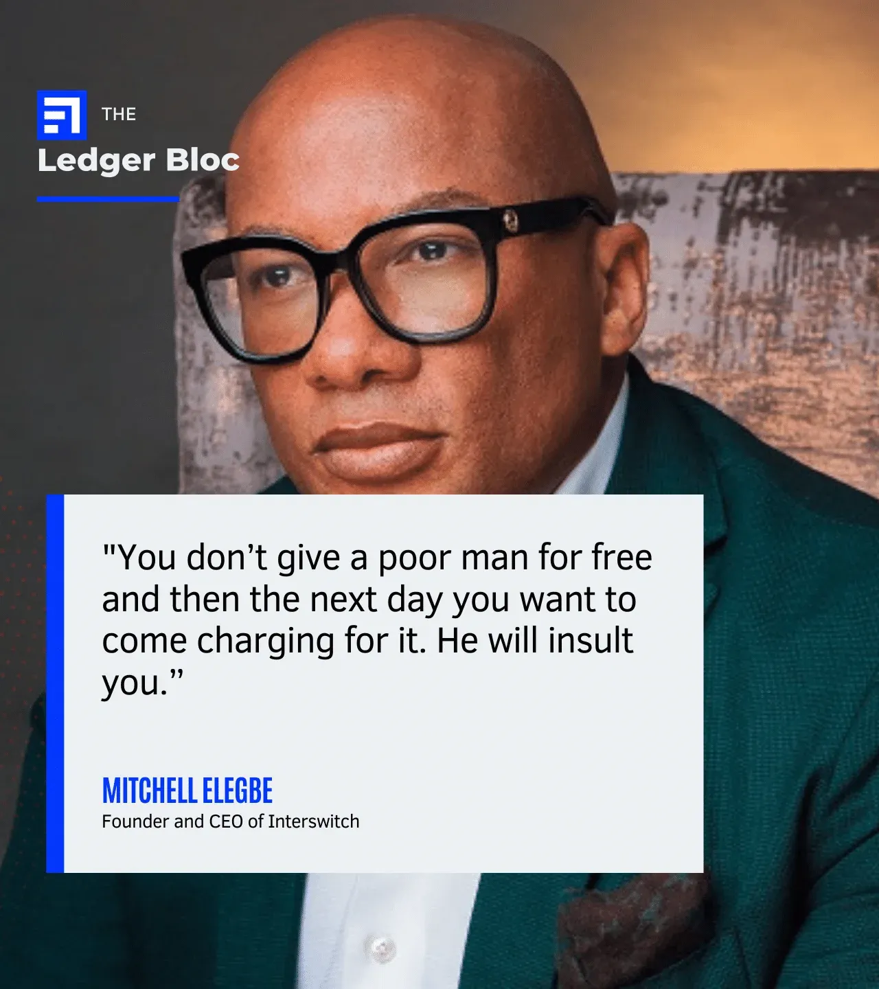 Mr Mitchell Elegbe's Quote on Business Profitability Strategies