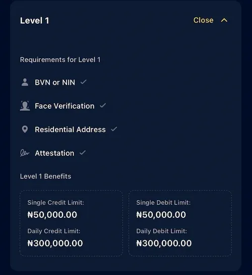 Moniepoint Tier 1 Limit Increase