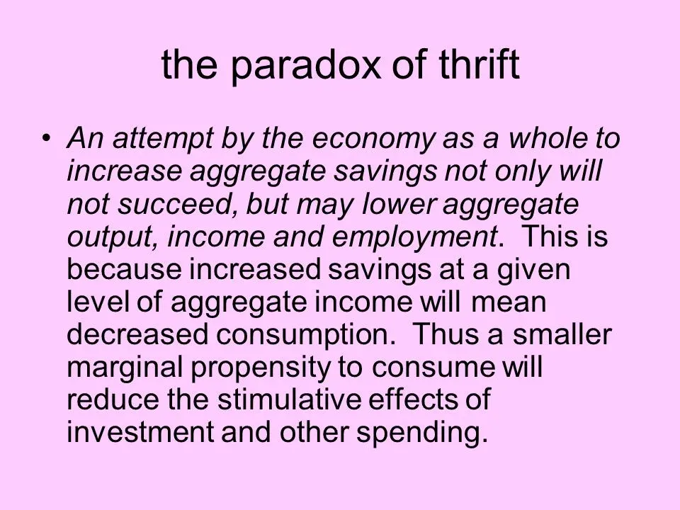 Paradox of Thrift